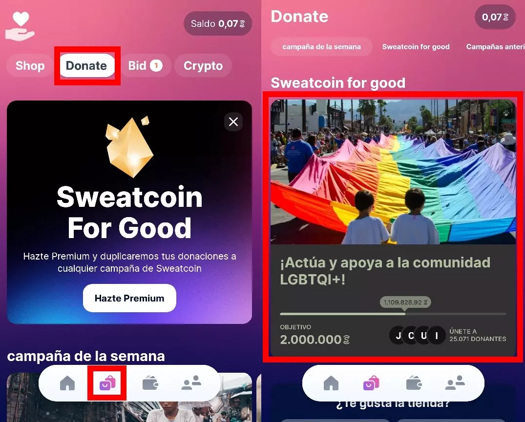 How to buy on Sweatcoin 3