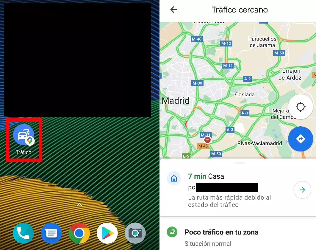 How to know the traffic in your area quickly with Google Maps 3