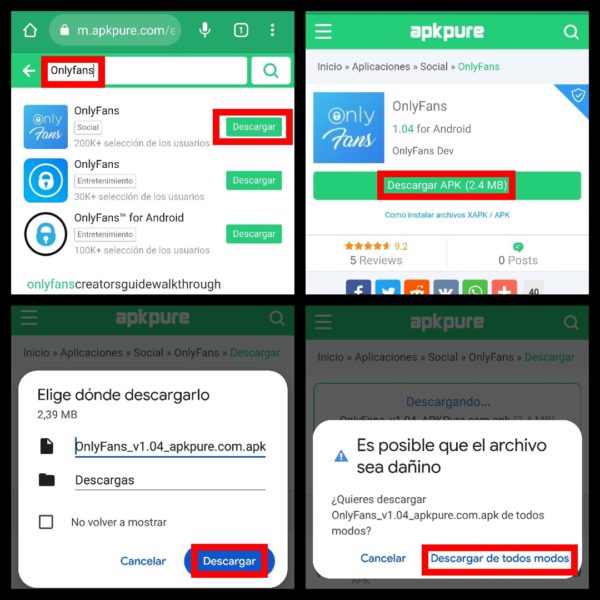 Dónde y cómo descargar la aplicación oficial de OnlyFans
