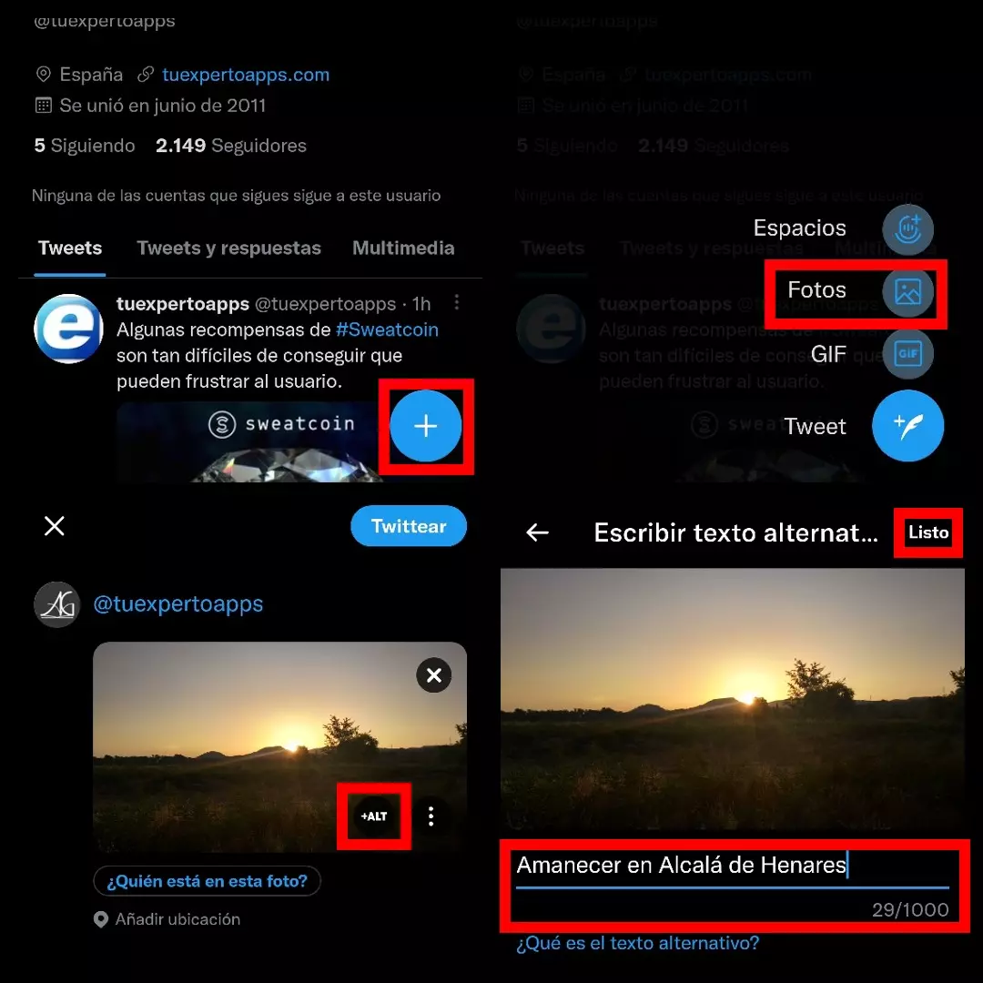 How to add alt text on Twitter photos 1