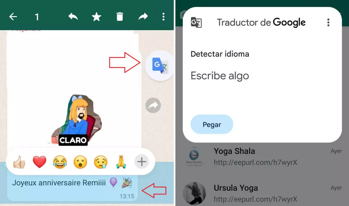 How to use Google Translate directly in WhatsApp