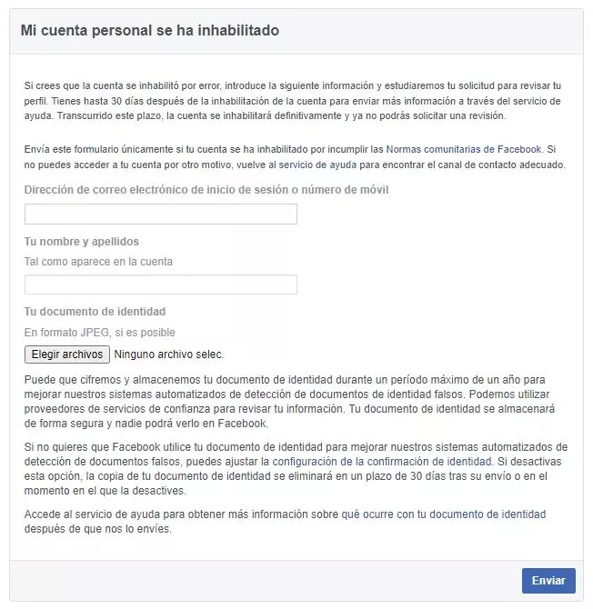 What to do if Facebook permanently disables my account 3