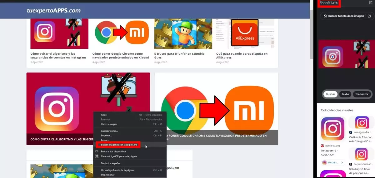 How to search by images with Google Lens in Google Chrome 2