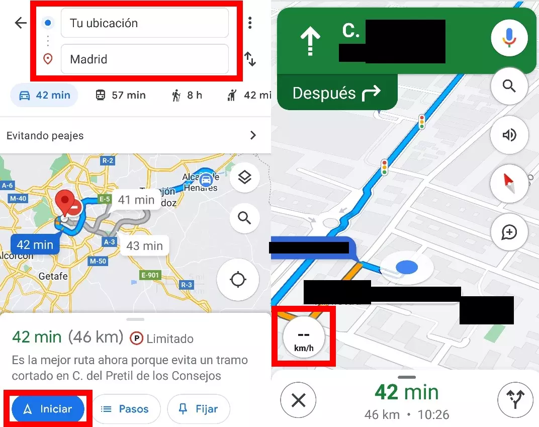 How to measure speed with Google Maps 1