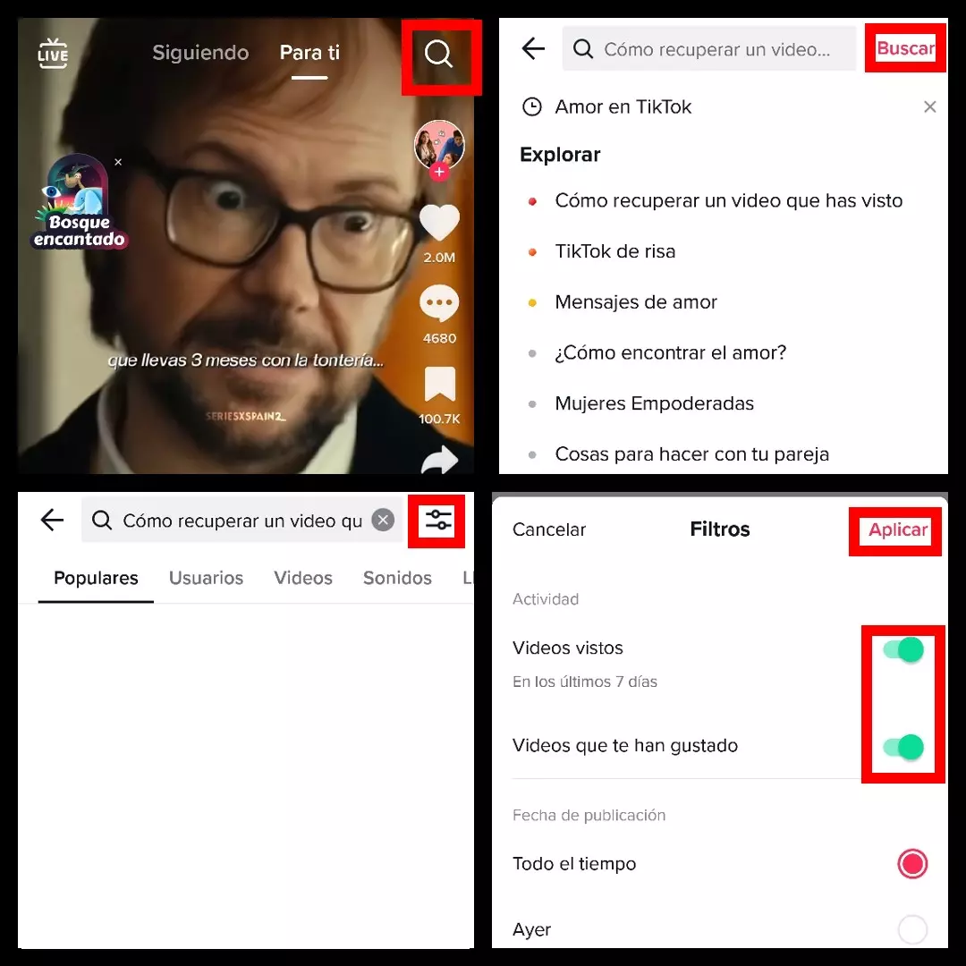 How to rewatch a video watched on TikTok to share with friends 3