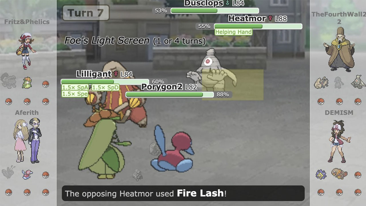 Cómo jugar con la pantalla más grande a Pokémon Showdown