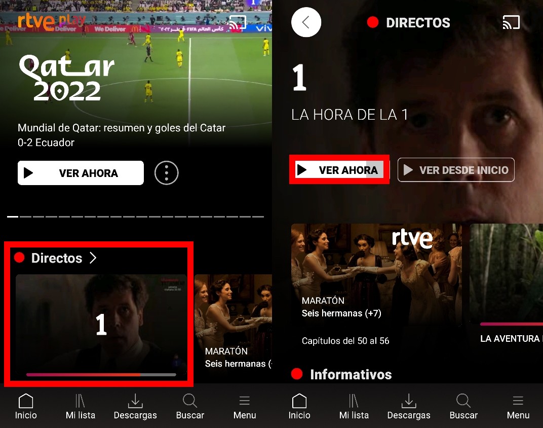 Cómo ver los partidos de España gratis en el Mundial de Qatar 2022 con RTVE Play 2