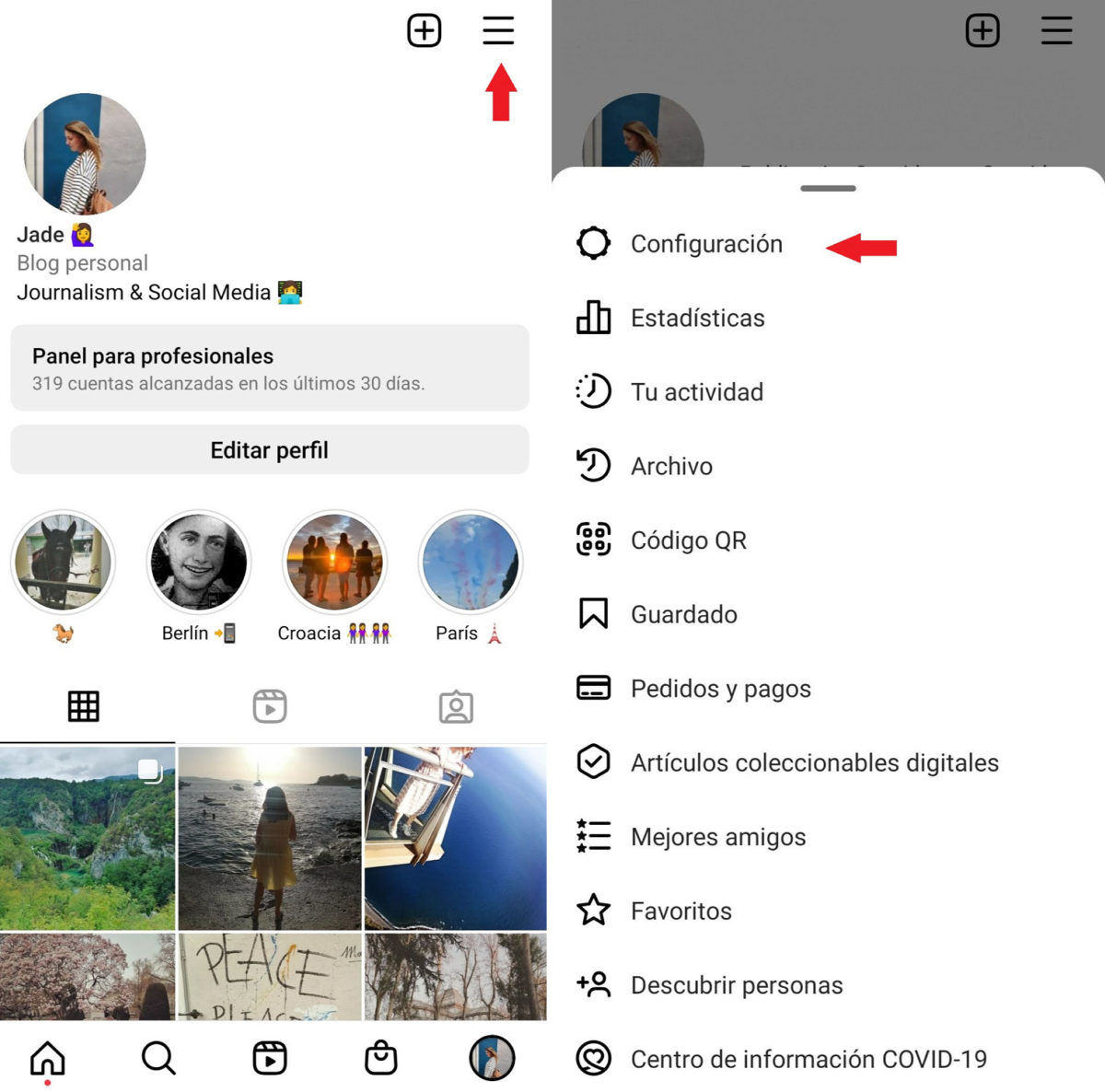 Cómo vincular dos cuentas de Instagram ya creadas