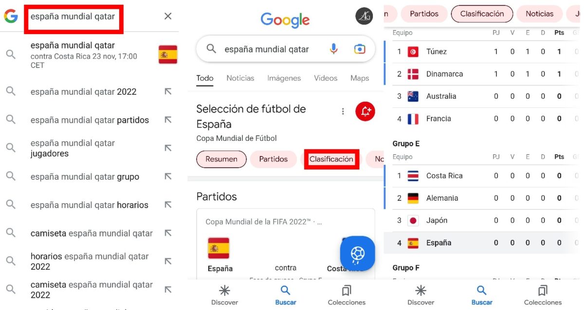 Las mejores apps para conocer la clasificación de España en el Mundial de Qatar 2022 5