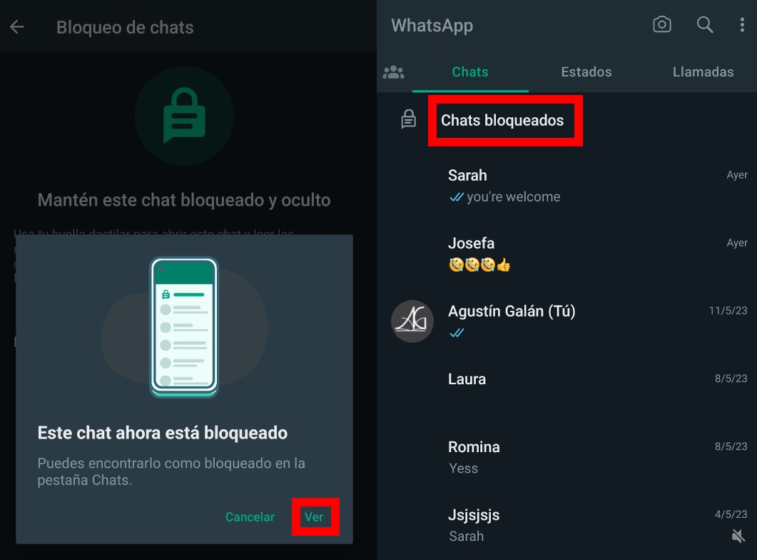 Qué son los chats bloqueados de WhatsApp y para qué sirven 2