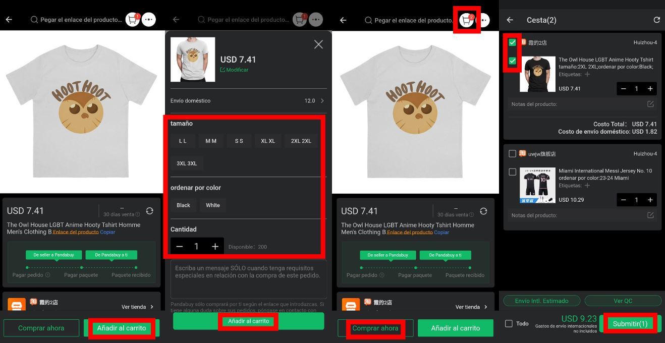 Cómo comprar en Pandabuy: tutorial paso a paso 3
