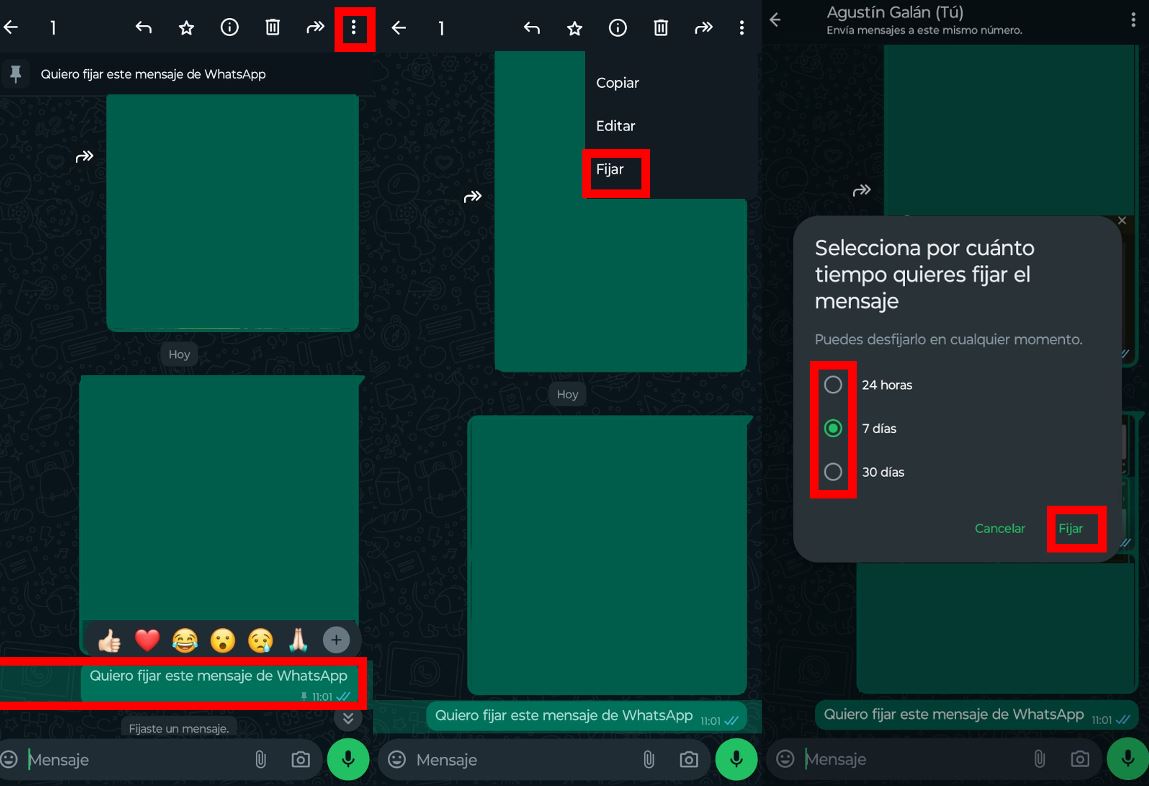 Cómo fijar mensajes en un chat de WhatsApp para no olvidarlos 1