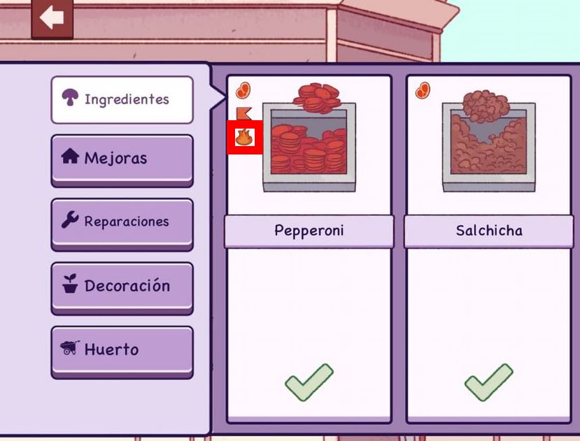 Cuáles son los ingredientes picantes de Buena Pizza Gran Pizza 1