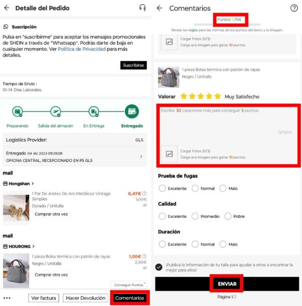 Cuidado con la app para ganar dinero con Shein: puede ser un timo 2