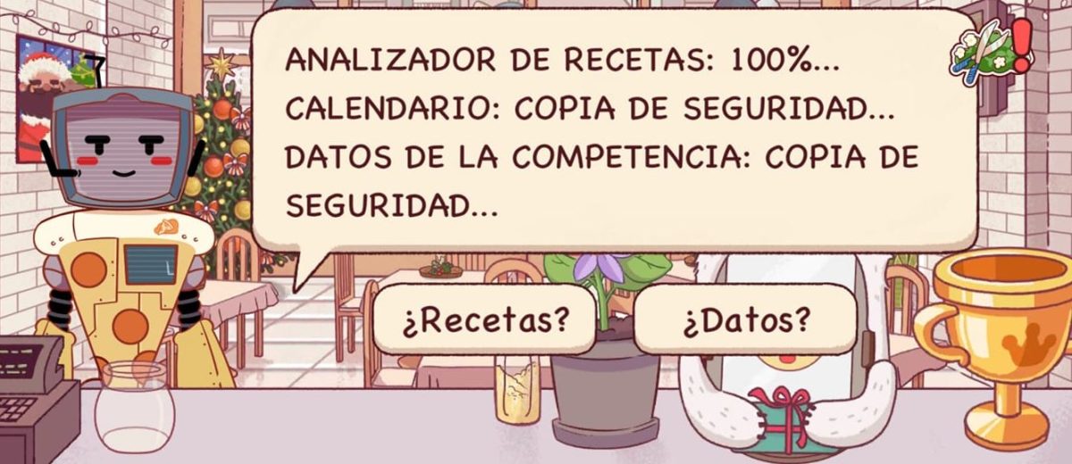 ¿Hay que darle pizza al robot Megabyte de Buena Pizza Gran Pizza?