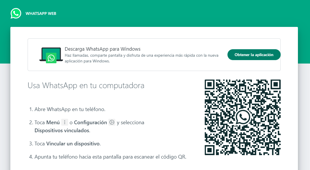 Cómo escanear el código QR de WhatsApp Web paso a paso