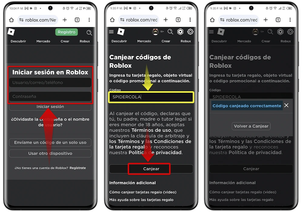 Así puedes canjear los códigos de promoción en Roblox desde el móvil