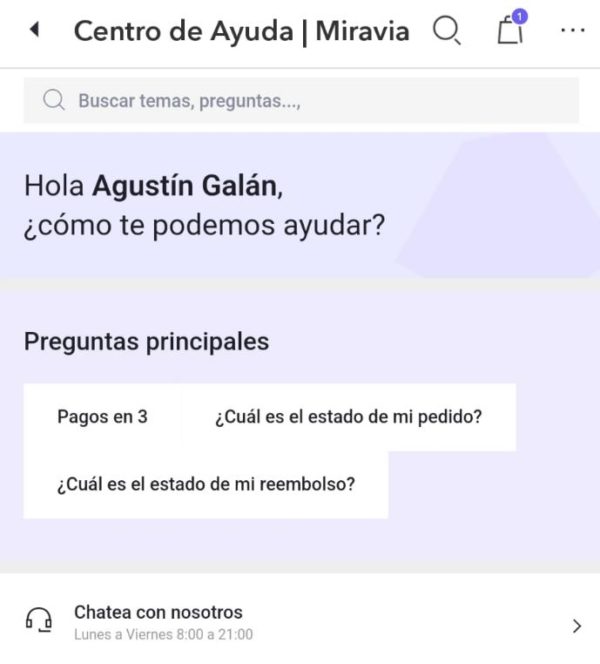 Cómo contactar con Miravia: teléfono de atención al cliente de Miravia 1