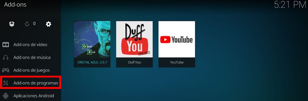 Cómo instalar el addon Cristal Azul desde cero en Kodi 2