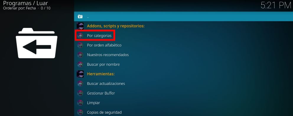 Cómo instalar el addon Cristal Azul desde cero en Kodi 4