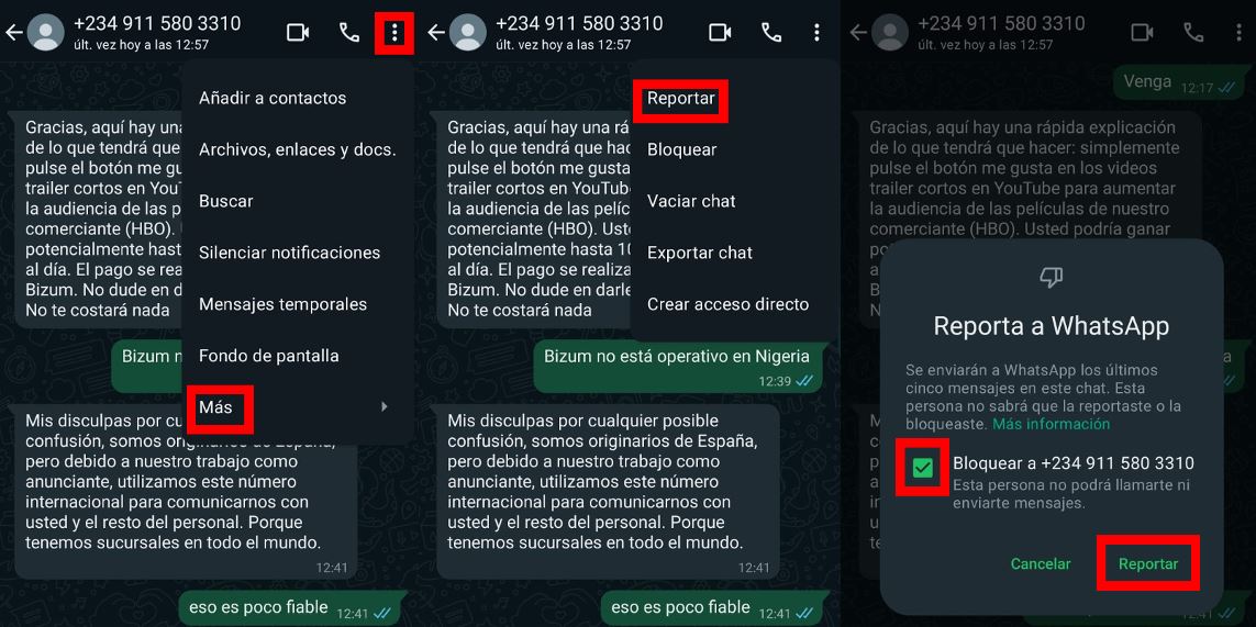 Cómo evitar que números desconocidos me escriban por WhatsApp 2