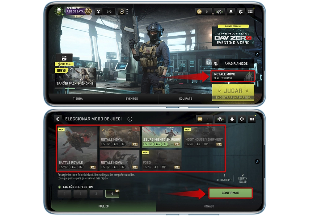 Cómo jugar el multijugador de Warzone Mobile
