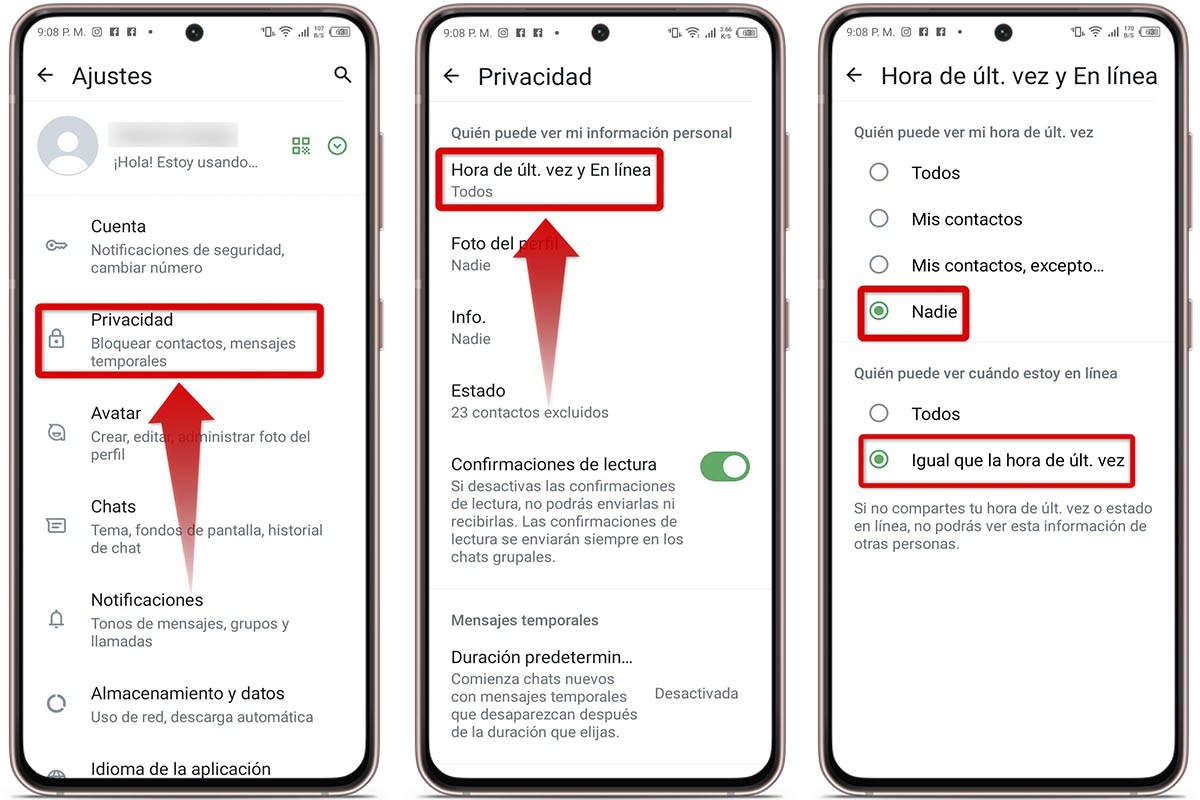 Adiós a tu última hora de conexión de WhatsApp