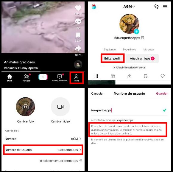 Cómo poner tu nombre invisible en TikTok 1