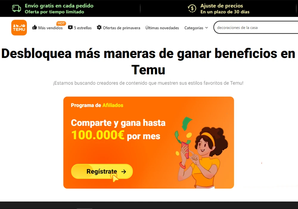 Cómo ganar dinero con Temu en Paypal desde casa con el programa de Afiliados
