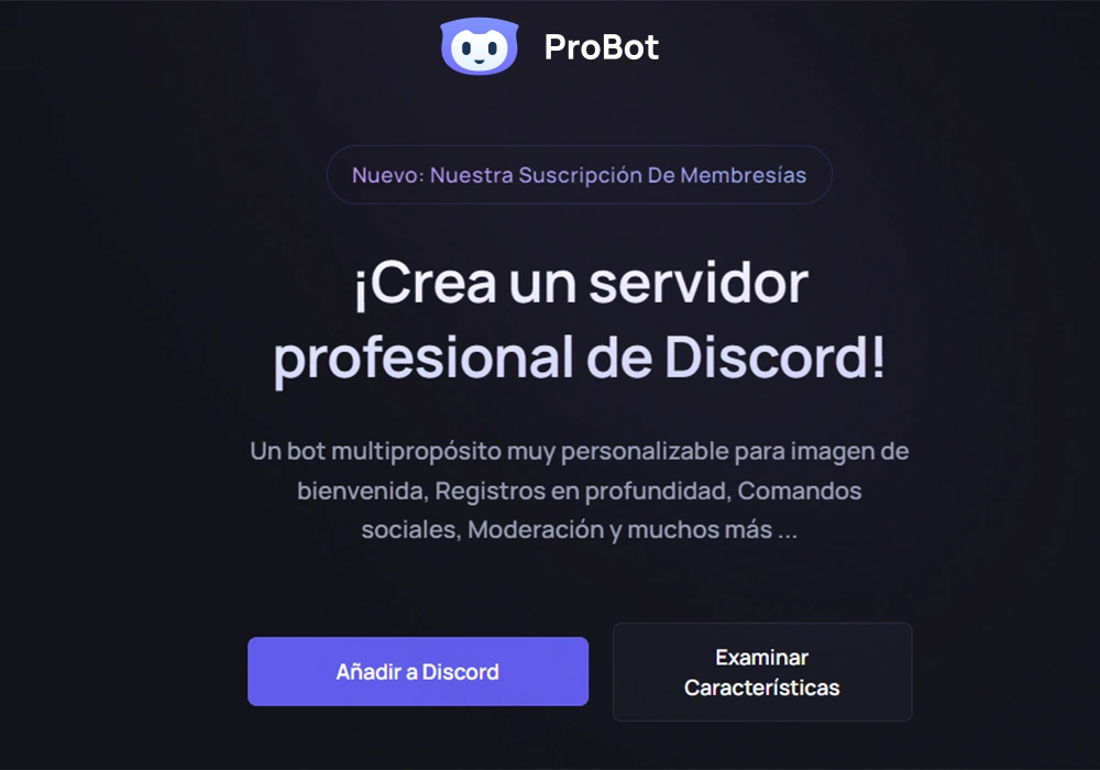 Bot de música para Discord: ProBot