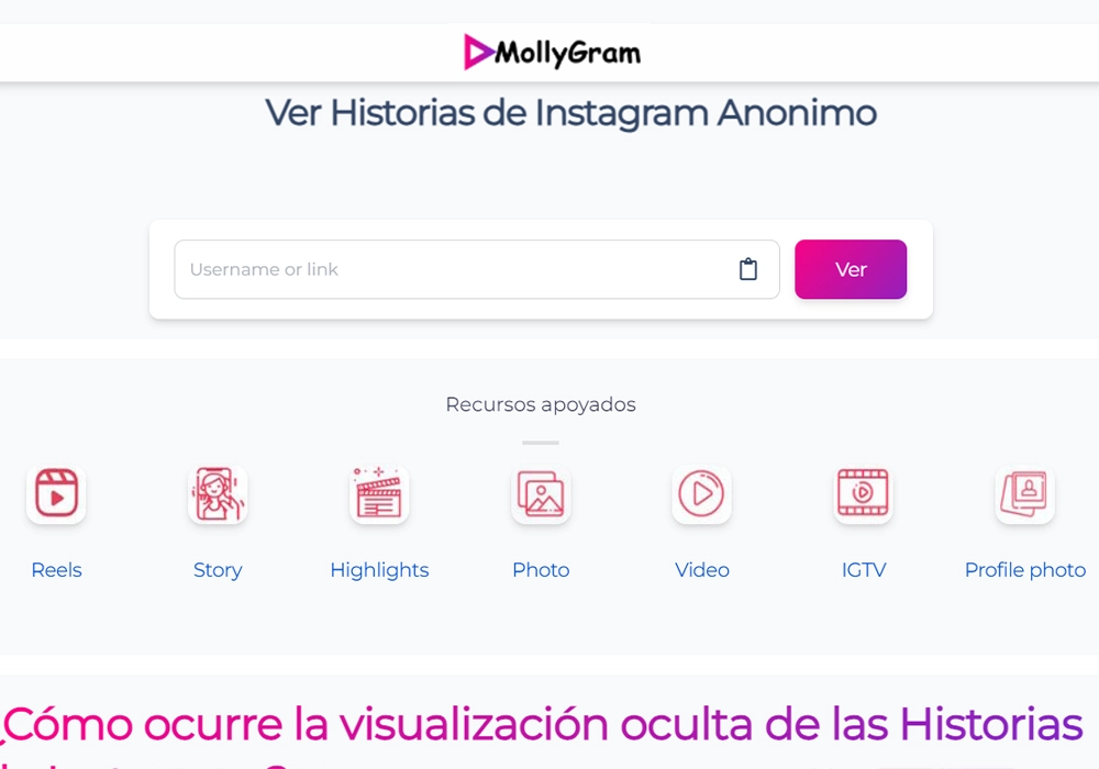 MollyGram: visualización oculta de las historias de Instagram