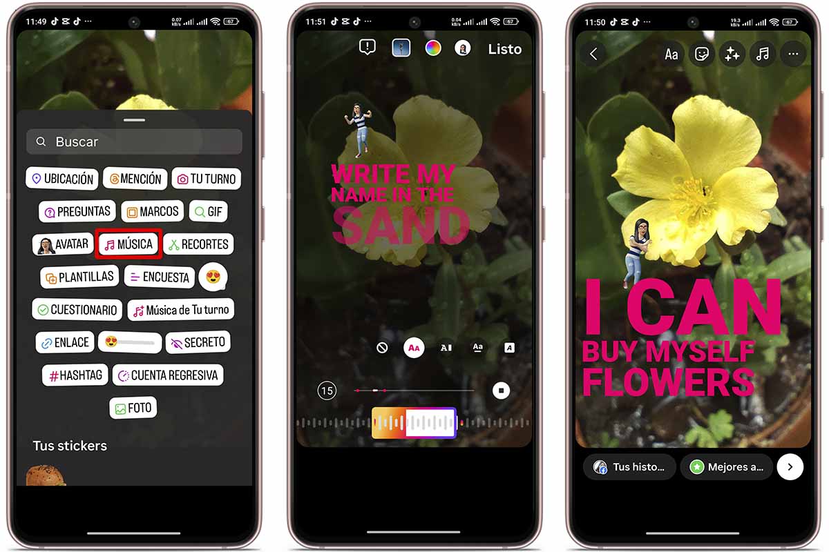 Trucos para aprovechar los stickers de las historias de Instagram: música