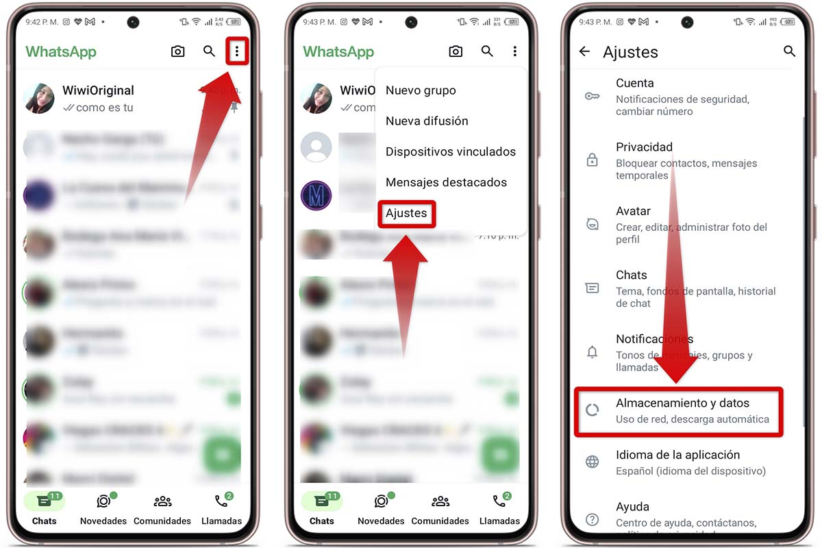 Pasos para evitar que WhatsApp descargue fotos y vídeos en el móvil