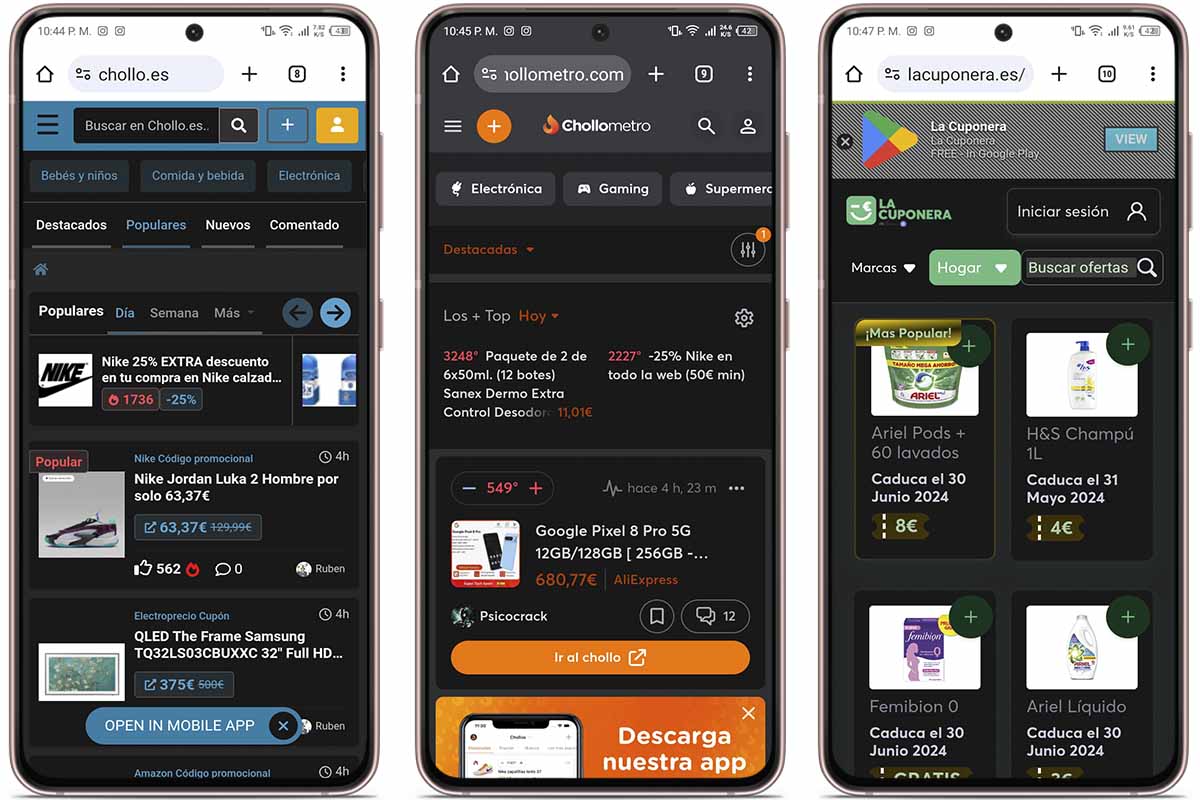 Páginas web de chollos con códigos de descuento para La Cuponera