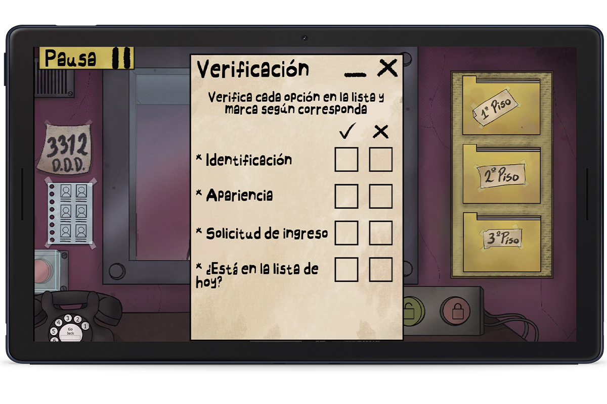 Cómo usar la lista de verificación en el juego That's not my neighbor