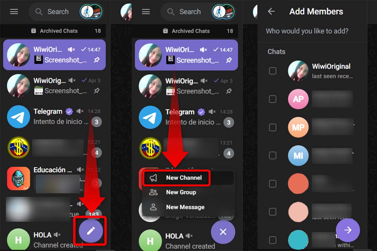 Así puedes crear canales desde Telegram Web