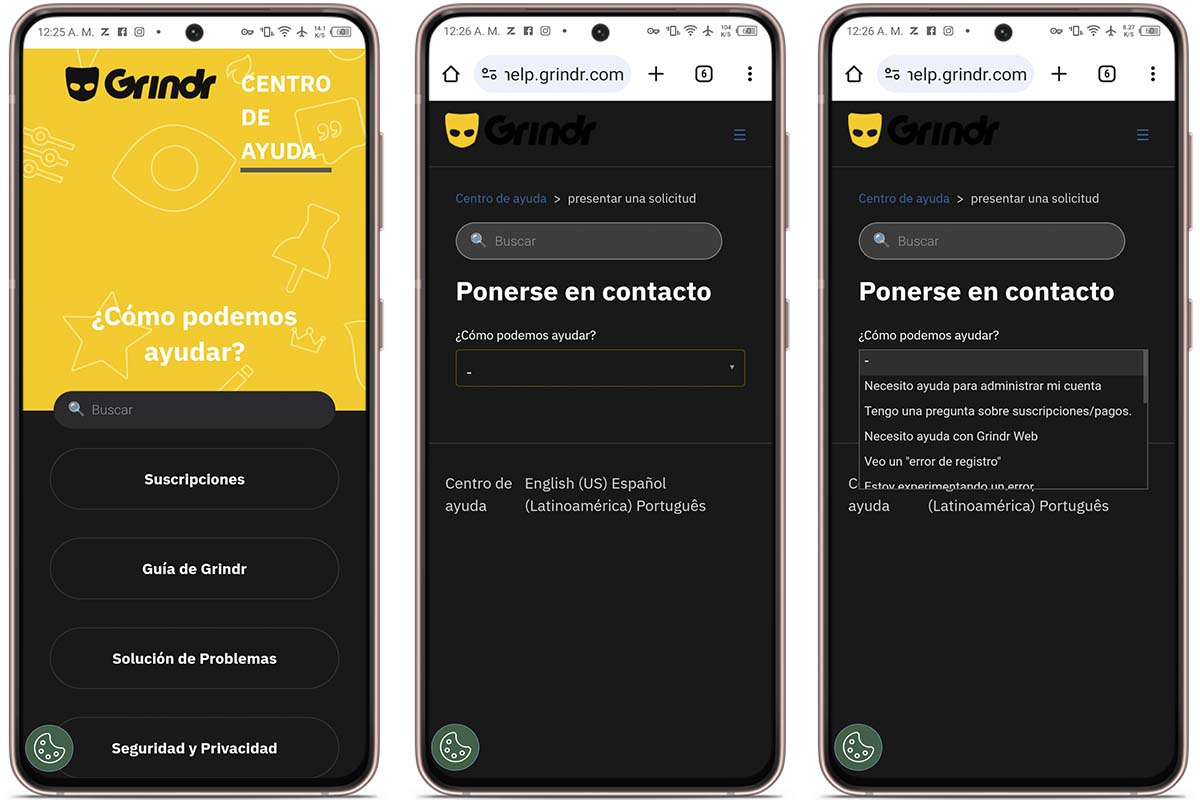 Grindr no se puede actualizar: contacta a soporte técnico