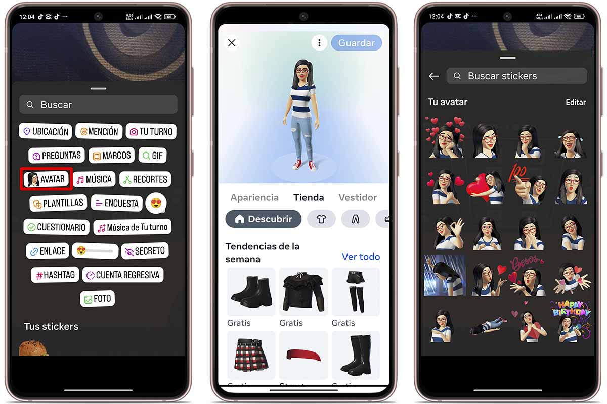 Trucos para aprovechar los stickers de las historias de Instagram: avatar