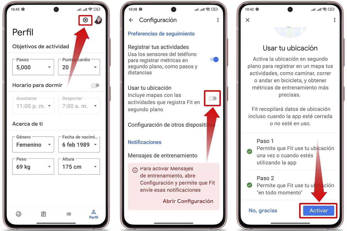 ¿Por qué Google Fit no registra la distancia?