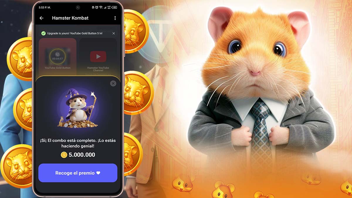 Cómo conseguir 5 millones de monedas con el combo diario de cartas en Hamster Kombat