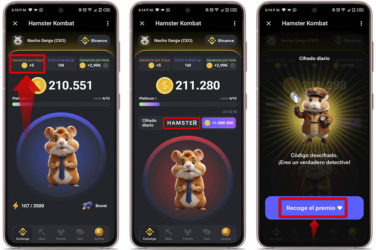 Cómo hacer el cifrado diario en Hamster Kombat: descifra el código