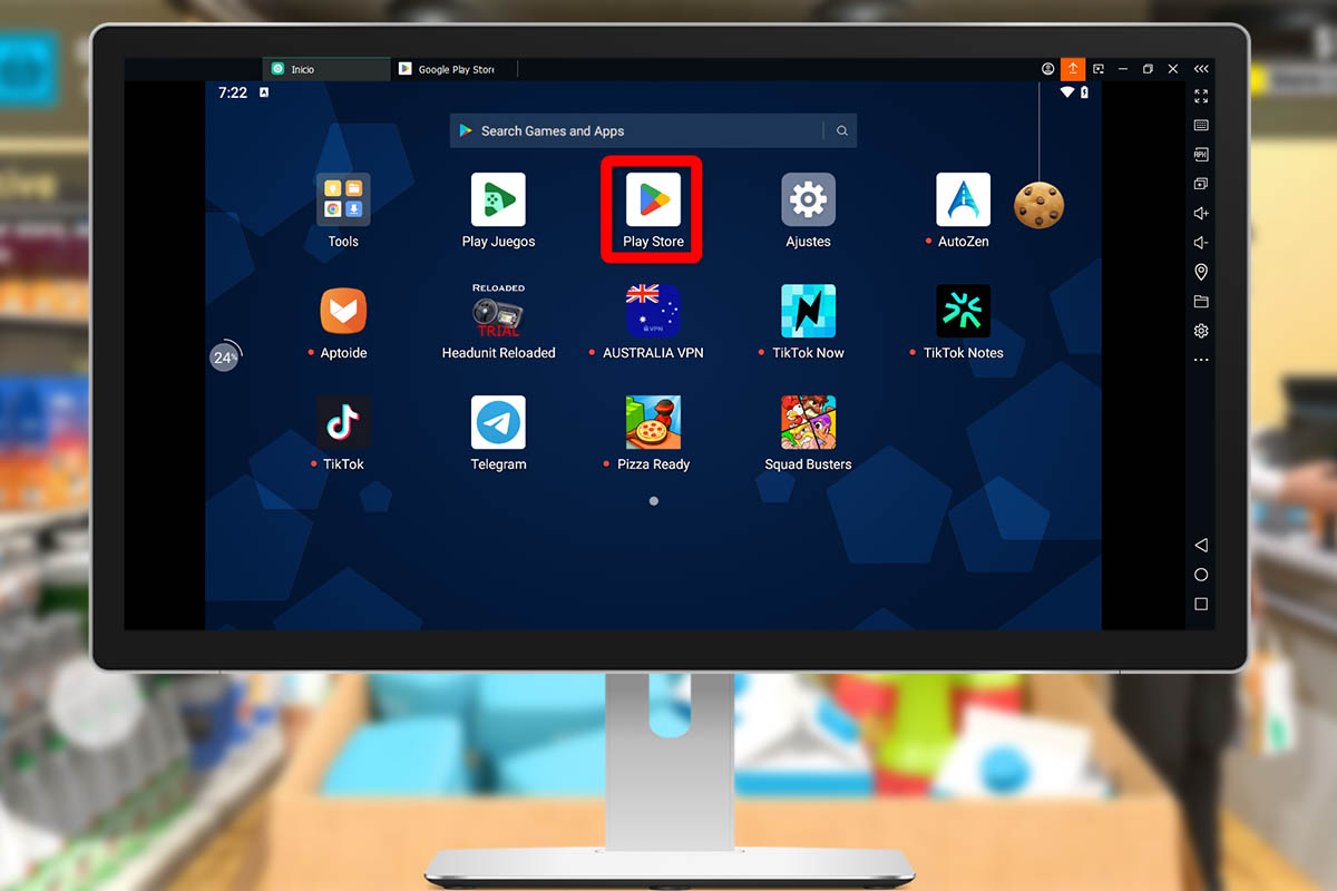 Cómo jugar Manage Supermarket Simulator con Bluestacks en PC