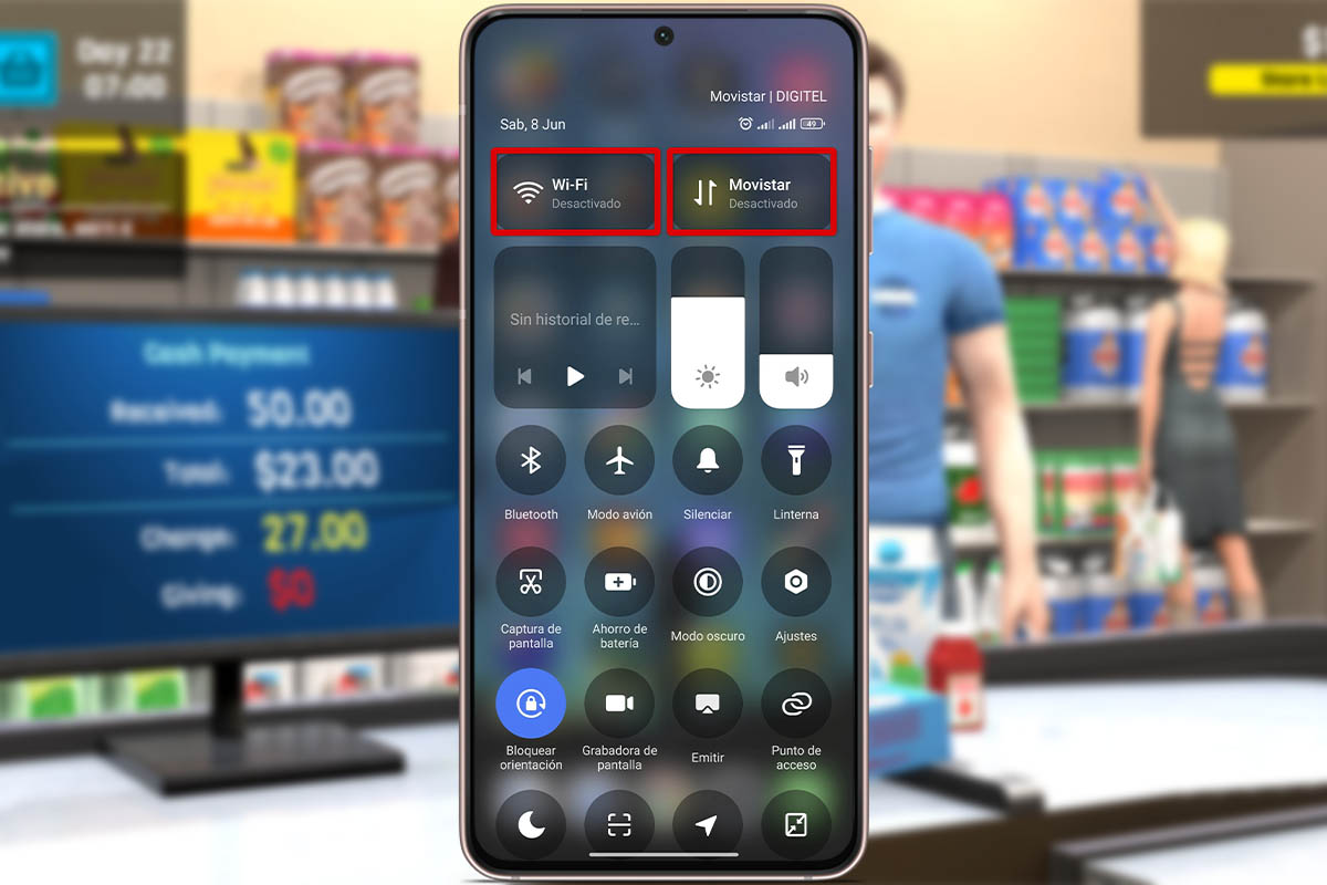 Cómo evitar los anuncios de publicidad de Manage Supermarket Simulator gratis: Desactiva el WiFi