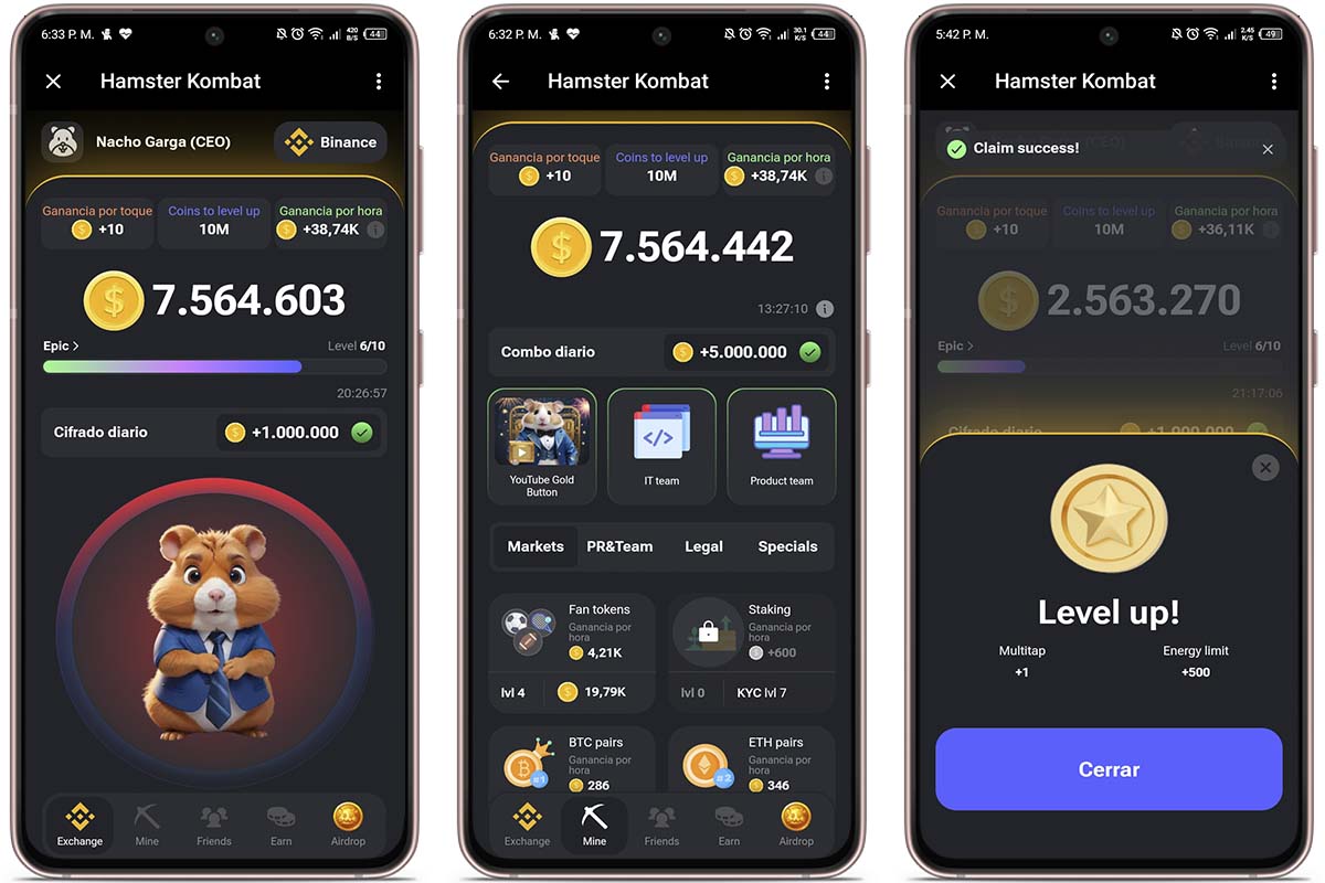 Gana 5 millones en Hamster Kombat