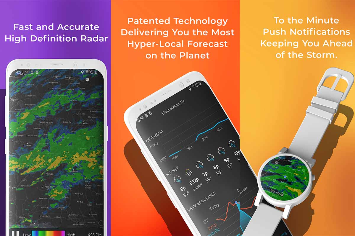 Apps para saber si va a llover: MyRadar