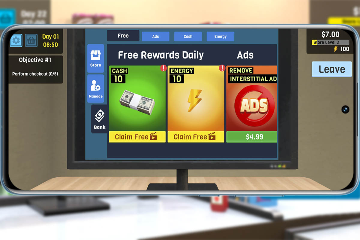 5 trucos para ganar más dinero en Manage Supermarket Simulator: reclama recompensas