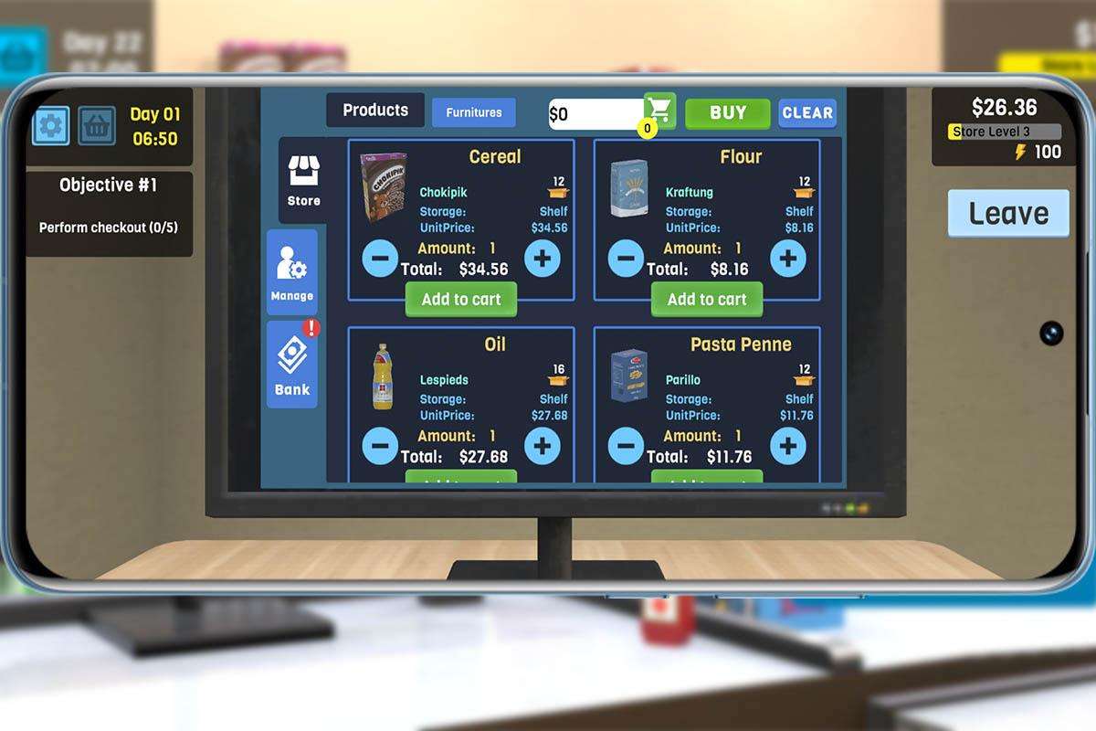 5 trucos para ganar más dinero en Manage Supermarket Simulator: compras valiosas