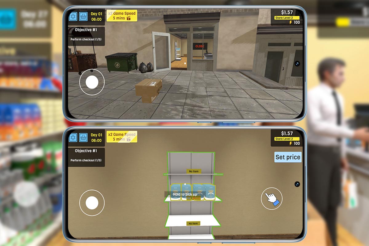 Cómo jugar Supermarket Manager gratis en Android: inicio de Manage Supermarket Simulator