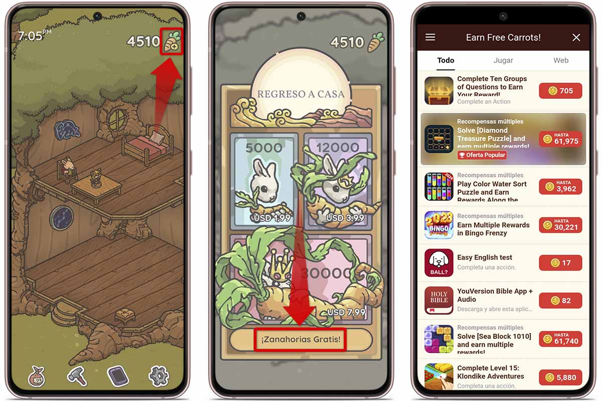 Cómo conseguir zanahorias rápido y fácil en La Odisea de Tsuki: prueba juegos y apps