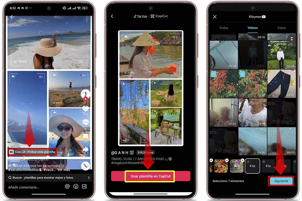 Pasos para crear un vídeo resumen del verano para TikTok desde CapCut